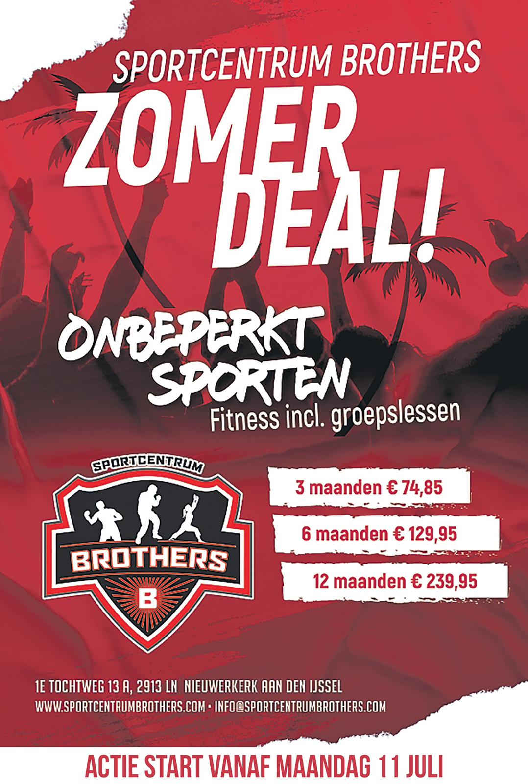 Sportcentrum Brothers Zomerdeal