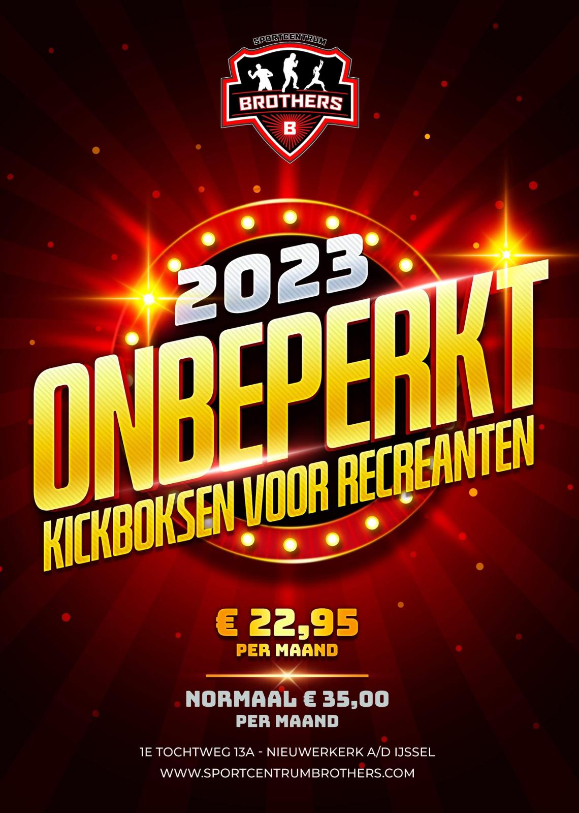 Actie Onbeperkt Kickboksen 2023